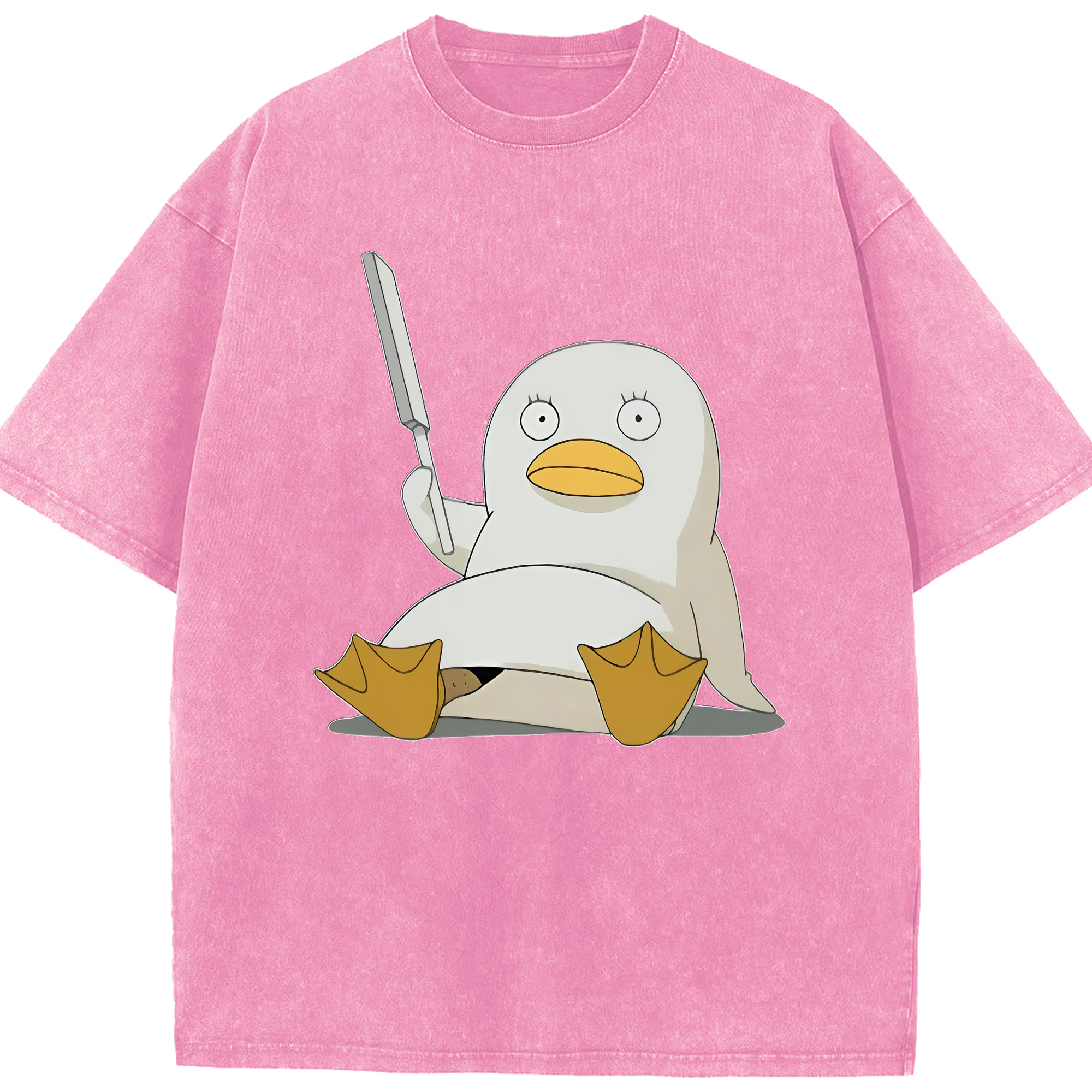 （画像用） ぎんたま 坂田銀時（さかたぎんとき） 神楽 志村新八（しむら しんぱち） GINTAMA Sakata Gintoki Kagura Shimura Shinpachi 綿100% ヴィンテージ風 半袖Tシャツ（フロントプリント）